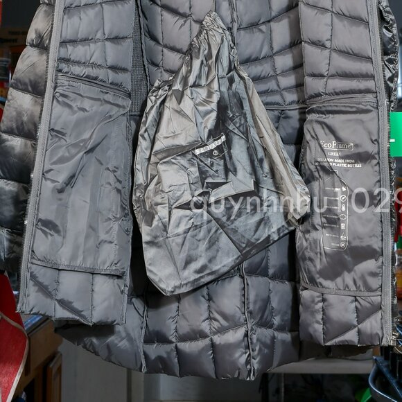 Women Bernardo Ladies Packable Quilted Jacket in charcoal color . - Picture 7 of 10